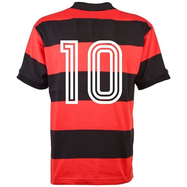 Flamengo Retro Football Shirt 1970's + Number 10 (Zico)