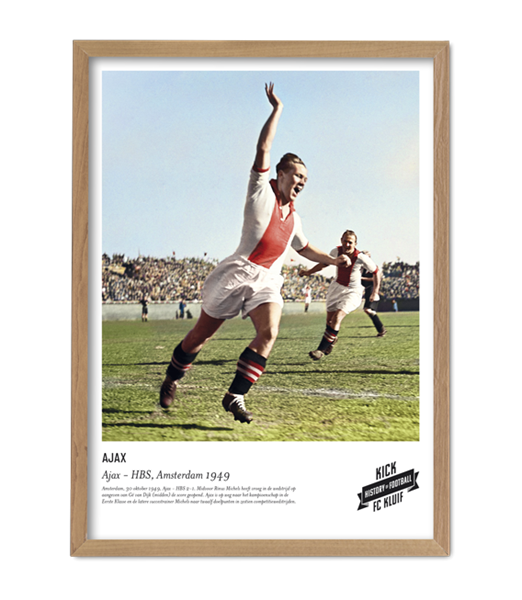 FC Kluif - Rinus Michels - Ajax 1949 (70 x 50 cm) Poster