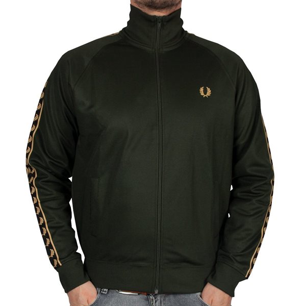 Fred Perry - Gold Tape Track Jacket - Hunting Green