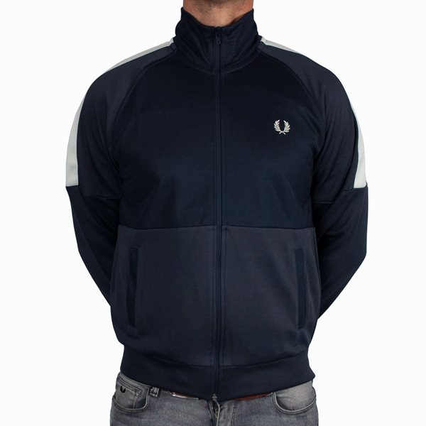 Fred Perry - Panelled Track Jacket - Dark Graphite