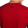 Fred Perry - Printed Hem Patch T-Shirt - Blood