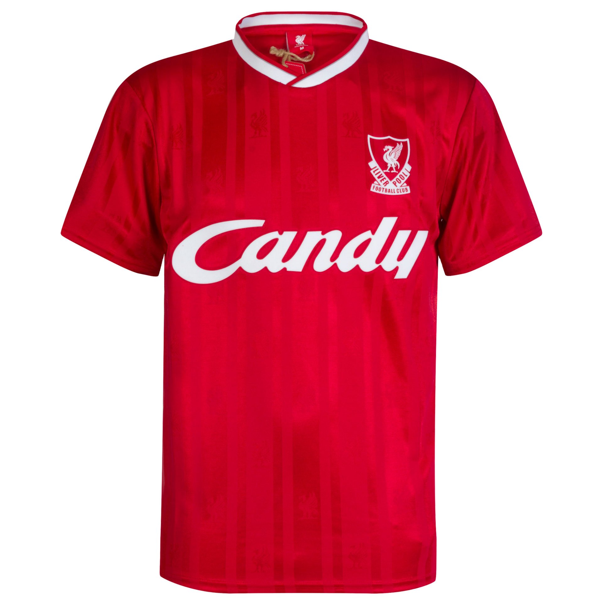 Liverpool FC Candy Retro Football Shirt 19881989 + Number 9 Sportus