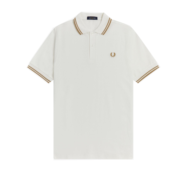 Fred Perry - Twin Tipped Poloshirt - Snow White/ Desert
