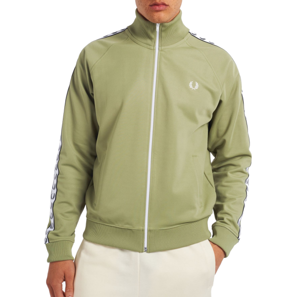 Fred Perry - Taped Track Jacket - Sage Green