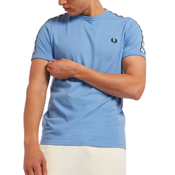 Fred Perry - Taped Ringer T-Shirt - Sky