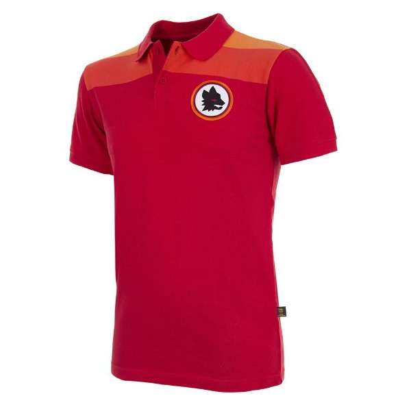 COPA Football - AS Roma Retro Polo Shirt - Red