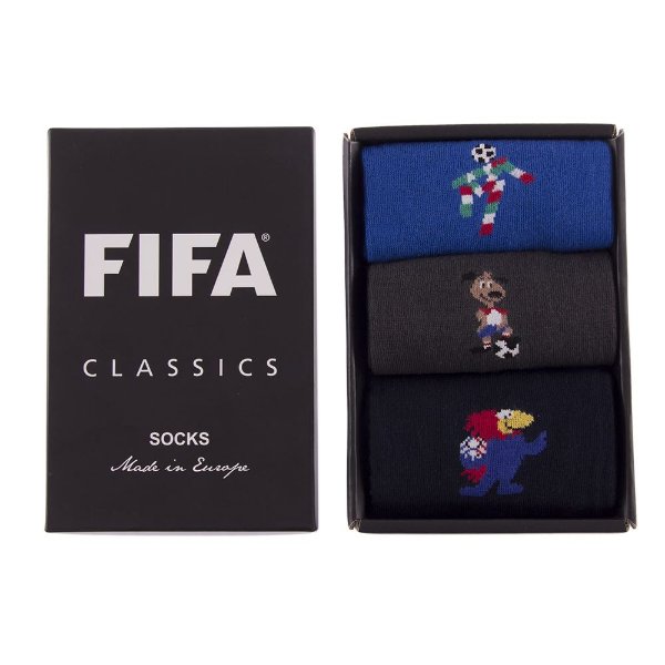 COPA Football - World Cup 1990-1994-1998 Mascot Casual Socks Box Set