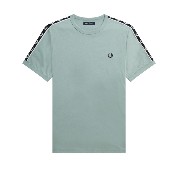 Fred Perry - T-Shirt Taped Ringer - Silver Blue