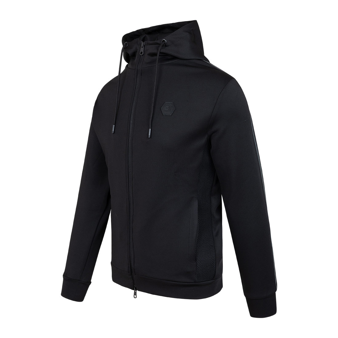 Cruyff Joel Hooded Scuba Track Jacket Black Sportus Where sport