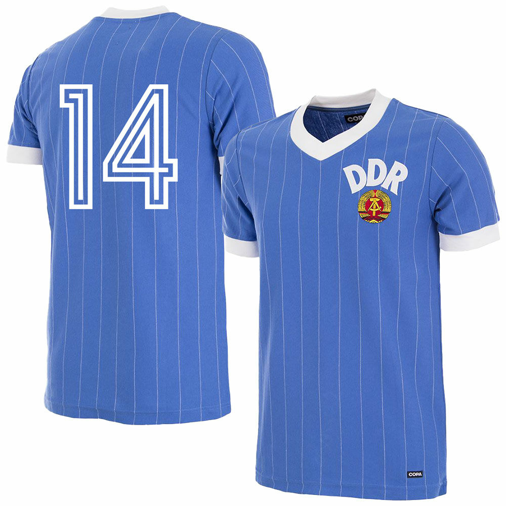 spuiten Vooruitgang hebben zich vergist DDR Retro Football Shirt 1985 + 14 - Sportus - Where sport meets fashion
