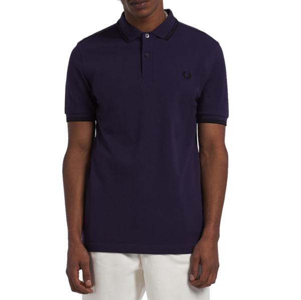 Fred Perry - Twin Tipped Polo Shirt - Purple/ Black - Sportus - Where sport  meets fashion