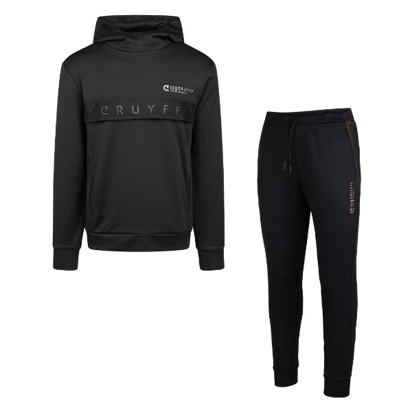 Cruyff Sports - Howler Tracksuit - Black/ Gold - Sportus - Where sport ...