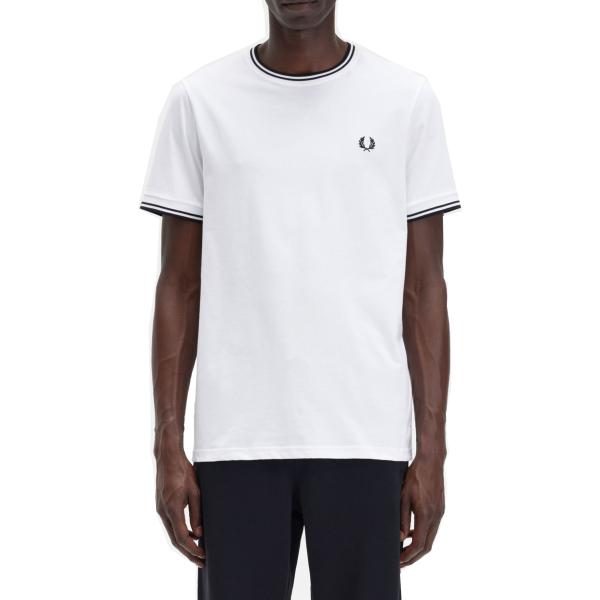 Fred Perry - Twin Tipped T-Shirt - Wit