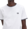 Fred Perry - Twin Tipped T-Shirt - Wit