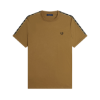 Fred Perry - Contrast Tape Ringer T-Shirt - Shaded Stone