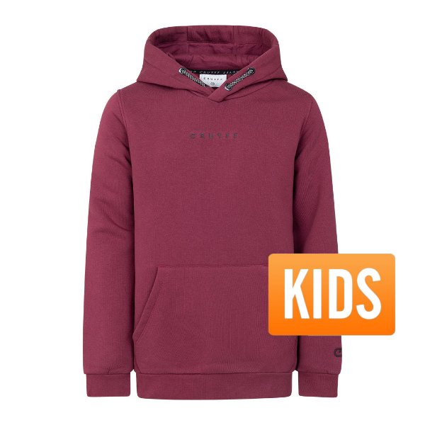 Cruyff Sports - Joaquim Hoodie - Bordeaux Rood - Kids