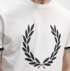 Fred Perry - Printed Laurel Wreath T-Shirt - Snow White