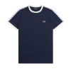Fred Perry - Taped Ringer T-Shirt - Carbon Blue
