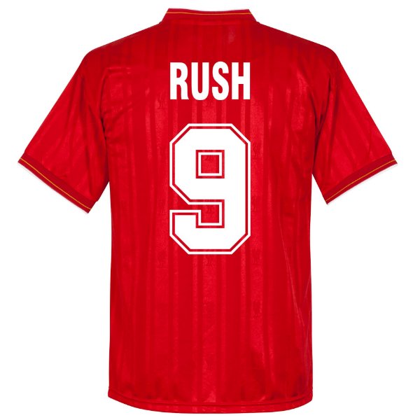 Liverpool Retro Football Shirt 1986 + Rush 9