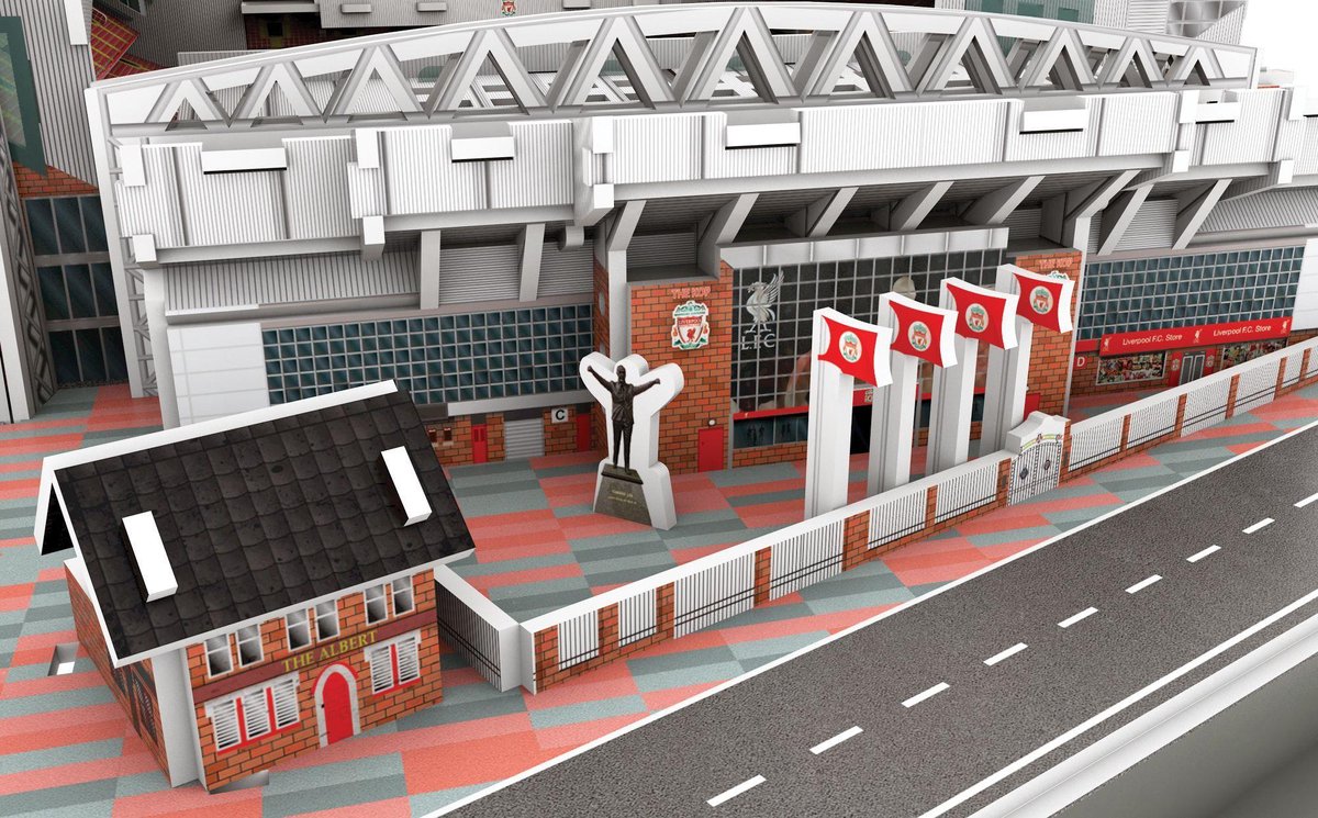 3D Paper Puzzle  DIY Anfield Football Stadium In Anfield Liverpool 3D Jigsaw Puzzle Model Toy Ornaments Gifts BIG SIZE  SZ