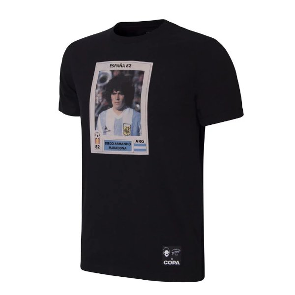 Copa Maradona Argentina Sticker T-Shirt - Black