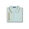 Fred Perry - Twin Tipped Poloshirt - Silver Blue/ Dark Caramel