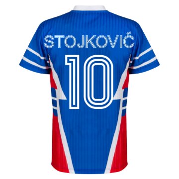 Yugoslavia Retro Football Shirt 1990 + Stojkovic 10 Yugoslavia Retro Football Shirt 1990 + Stojkovic 10