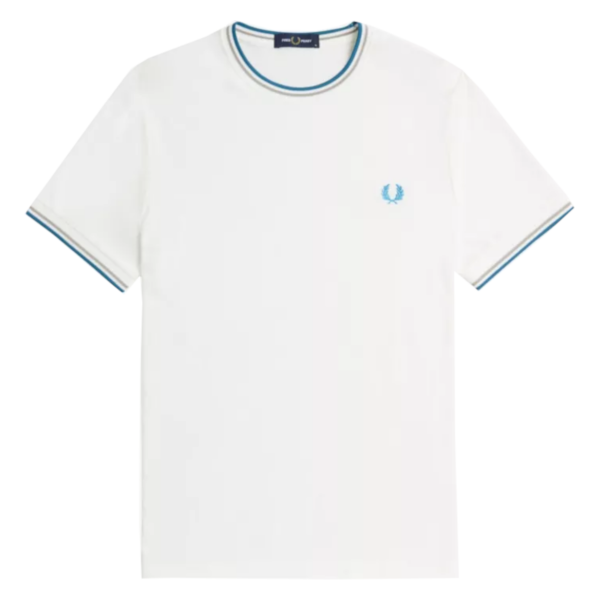 Picture of Fred Perry - Twin Tipped T-Shirt - Snow White