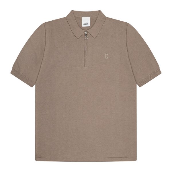 Johan Cruyff - JC Knitted Polo Shirt - Sand