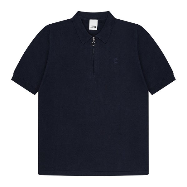 Johan Cruyff - JC Knitted Polo Shirt - Navy
