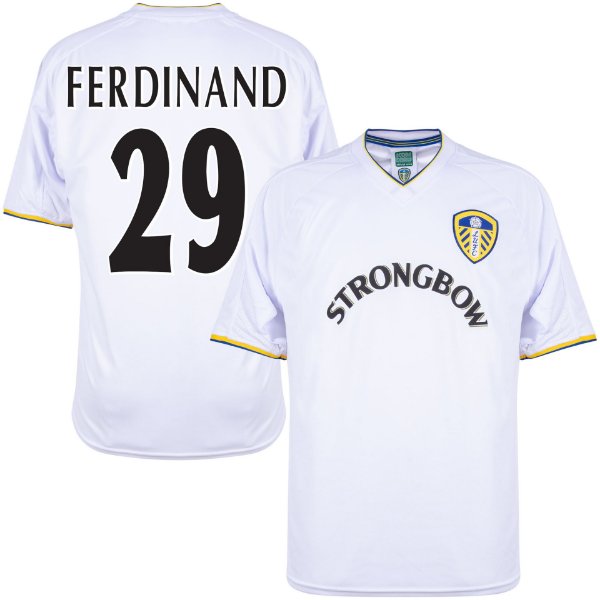 Leeds United Retro Voetbalshirt 2000-2002 + Ferdinand 29