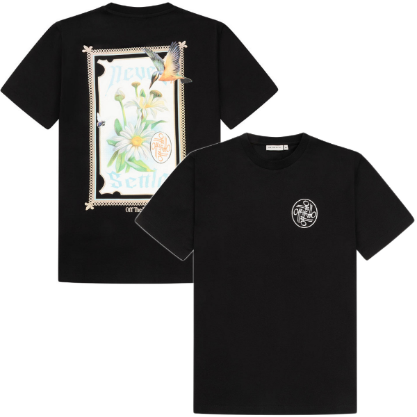 Off The Pitch - Never Settle Regular Fit T-Shirt - Zwart