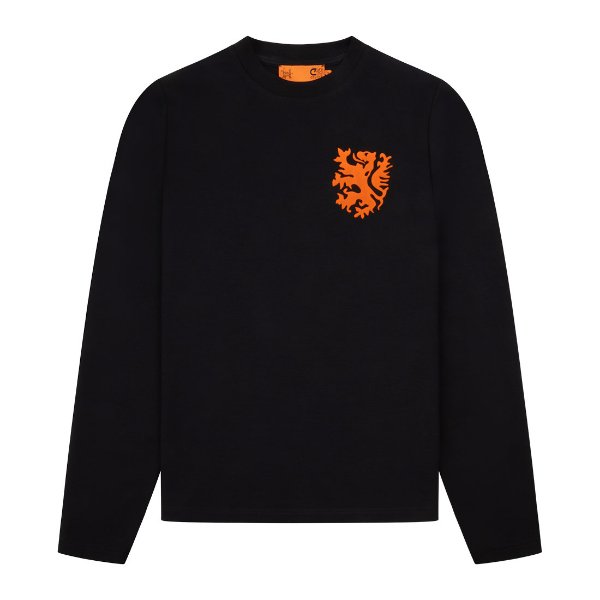 Cruyff - Legacy Holland Retro Lange Mouwen Shirt - Zwart