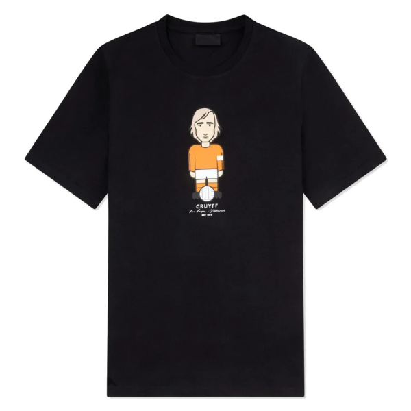 Cruyff - Avatar Holland T-Shirt - Zwart/ Oranje